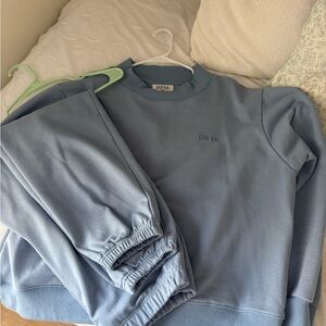 Light Blue Parke Mockneck & Pants